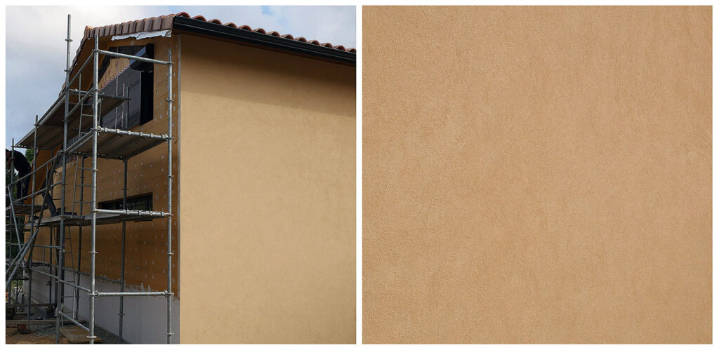 Morter decoratiu acrílic amb gra de 1,5 mm - Sistema SATE (Sistema d’Aïllament Tèrmic Exterior)