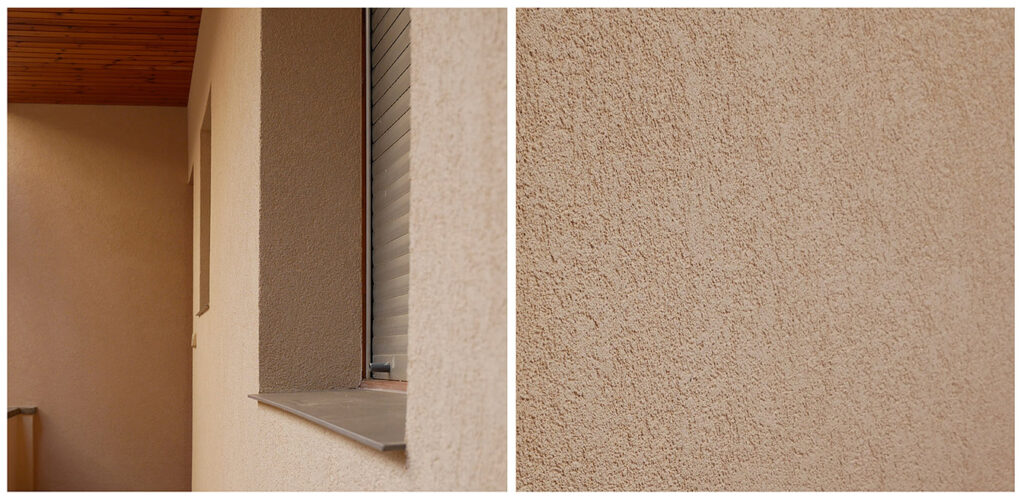 Morter decoratiu acrílic amb gra de 0,7 mm - Sistema SATE (Sistema d’Aïllament Tèrmic Exterior)